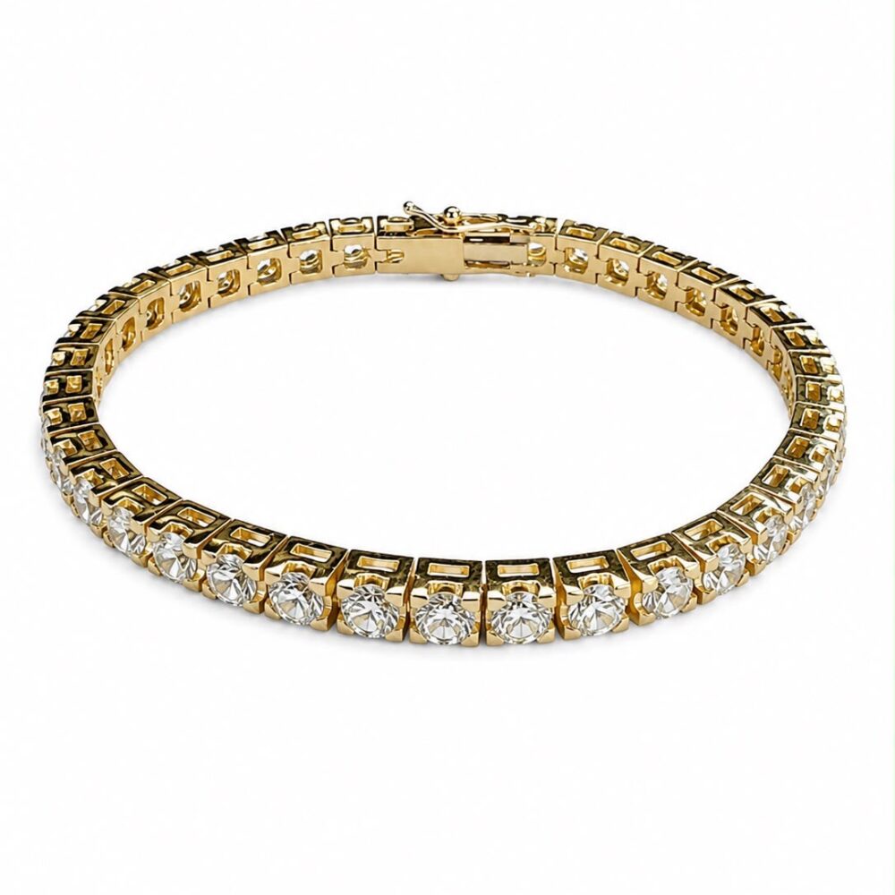 Bracciale tennis oro giallo e brillanti 11.5 ct