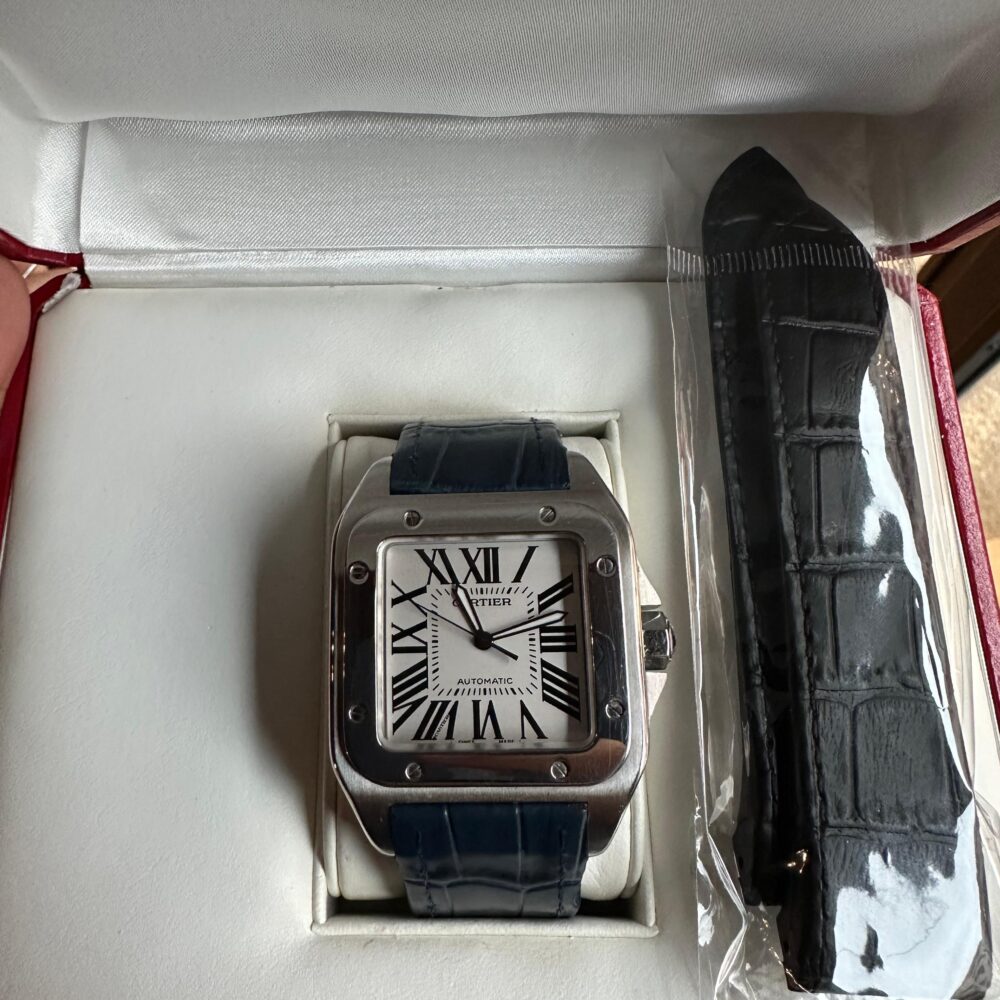 Cartier Santos 100 XL - CON DOPPIO CINTURINO